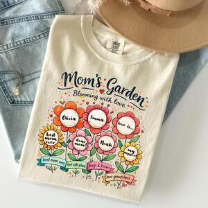 MomGarden Shirt, Mom Shirt, Children Name Mom Shirt, Mothers Day Gift t-shirt